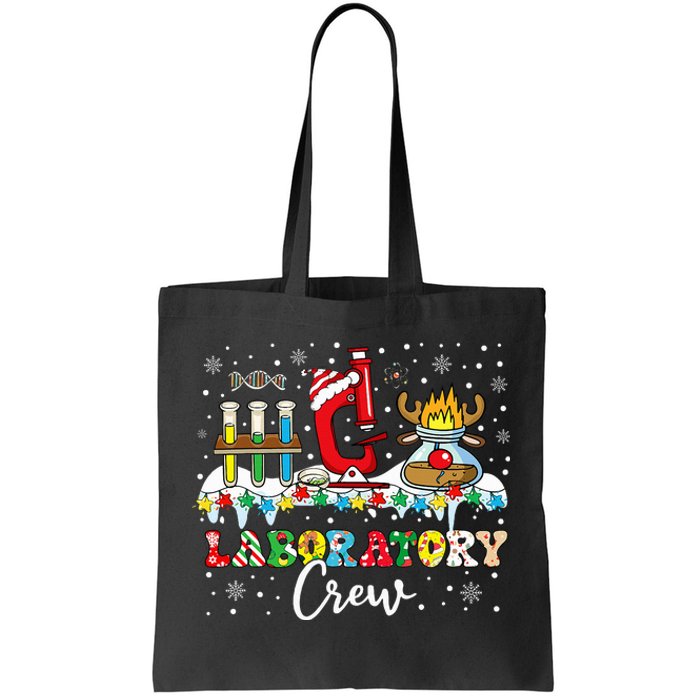 Laboratory Crew Santa Hat Laboratory Tech Christmas Tote Bag