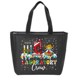 Laboratory Crew Santa Hat Laboratory Tech Christmas Zip Tote Bag