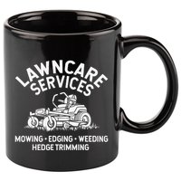 Lawn Care Services Zero Turn Mower 11oz C Handle Ceramic Mug