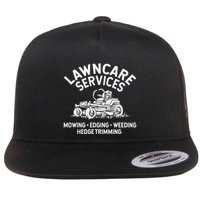 Lawn Care Services Zero Turn Mower Flat Bill Trucker Hat