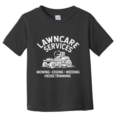 Lawn Care Services Zero Turn Mower Toddler T-Shirt