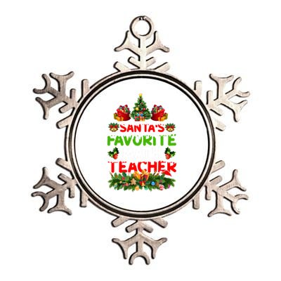 Lighting Christmas SantaS Favorite Math Teacher Xmas Meaningful Gift Metallic Star Ornament