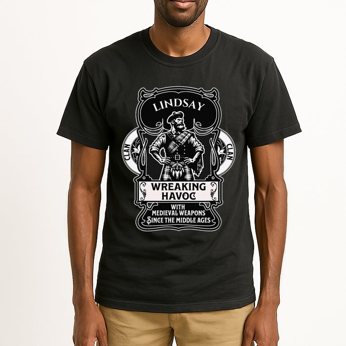 Lindsay Clan Scottish Havoc Gaelic Games Tall T-Shirt