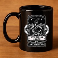 Lindsay Clan Scottish Havoc Gaelic Games 11oz C Handle Ceramic Mug