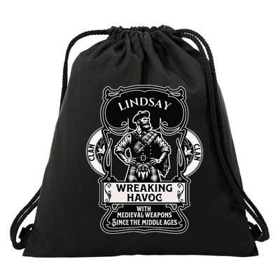 Lindsay Clan Scottish Havoc Gaelic Games Drawstring Bag