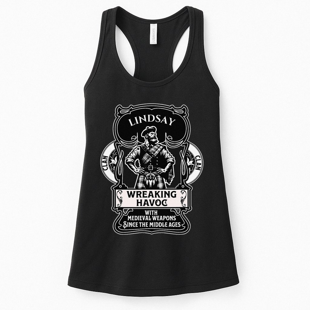Lindsay Clan Scottish Havoc Gaelic Games Womens Tank Top