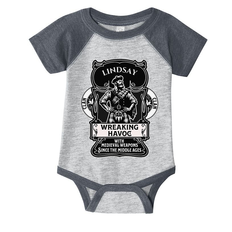 Lindsay Clan Scottish Havoc Gaelic Games Infant Baby Jersey Bodysuit