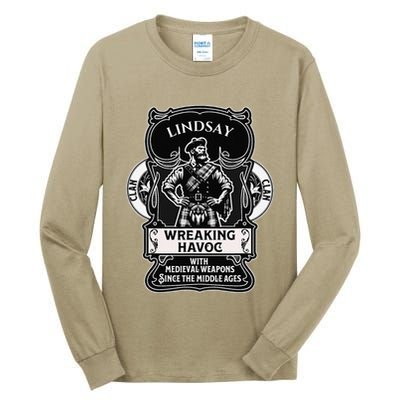 Lindsay Clan Scottish Havoc Gaelic Games Tall Long Sleeve T-Shirt