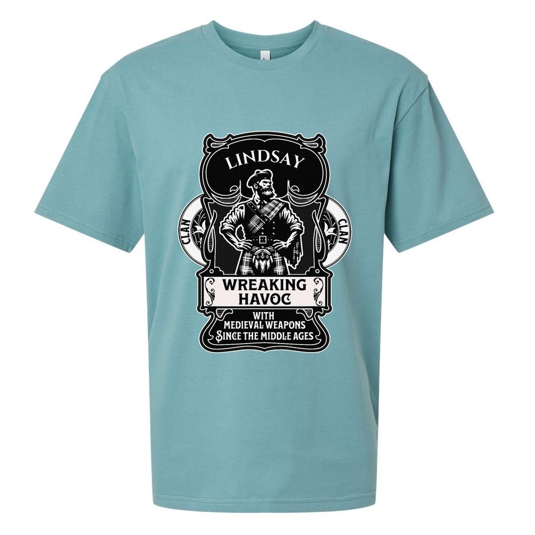 Lindsay Clan Scottish Havoc Gaelic Games Sueded Cloud Jersey T-Shirt