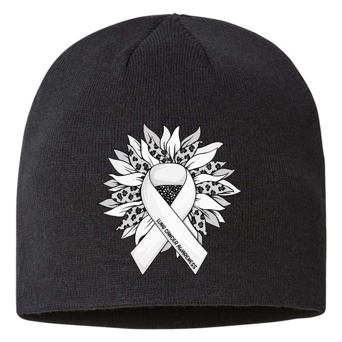 Lung Cancer Sunflower Lung Cancer Awareness Sustainable Beanie