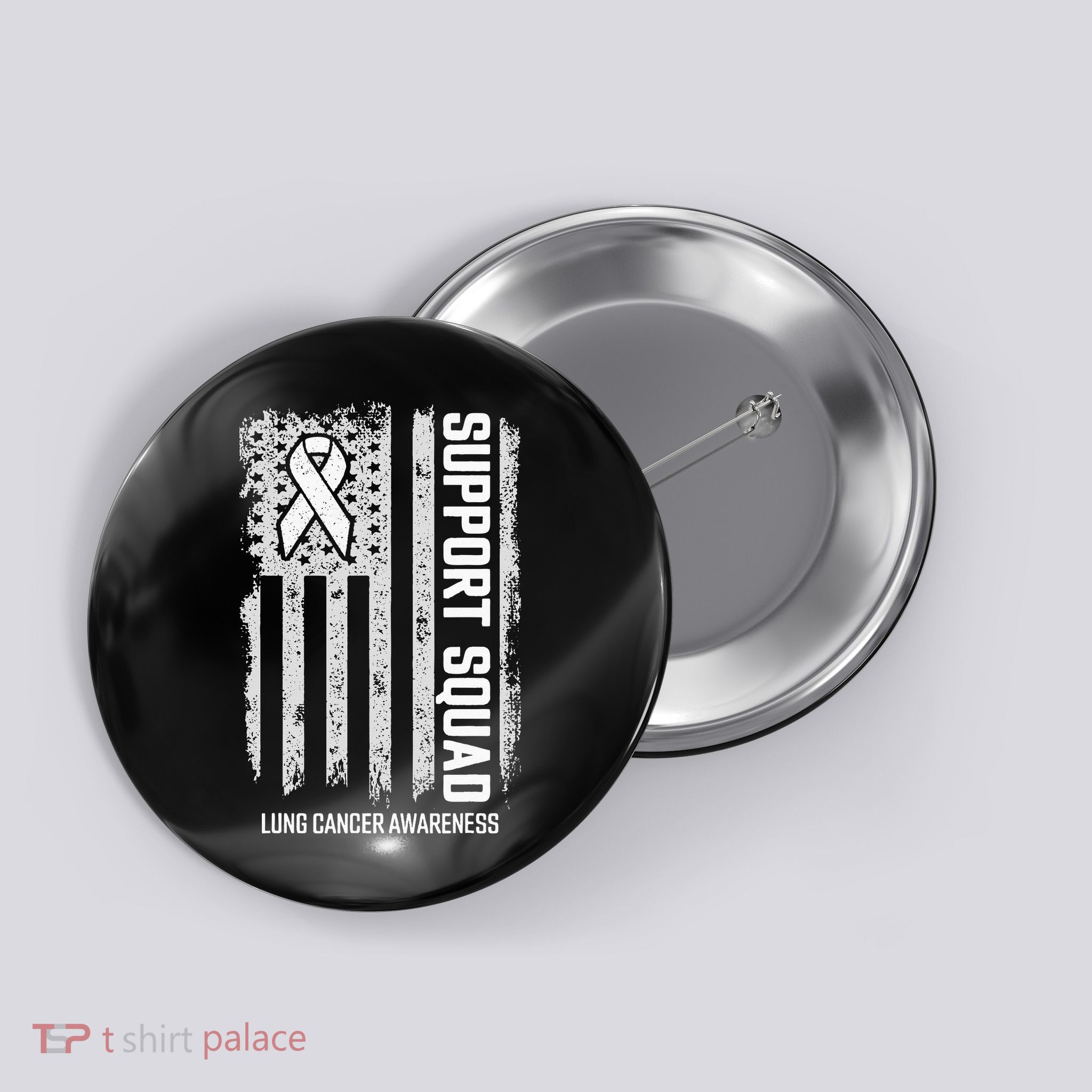 Lung Cancer Support Squad Lung Cancer Awareness Button
