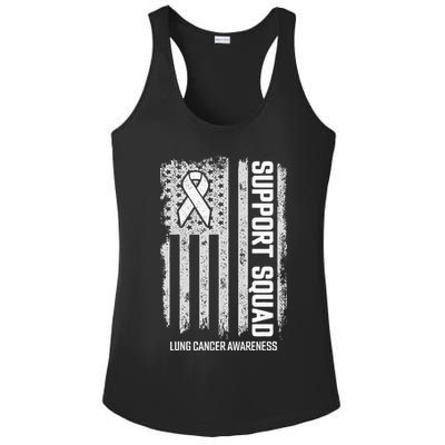 Lung Cancer Support Squad Lung Cancer Awareness Ladies PosiCharge Competitor Racerback Tank