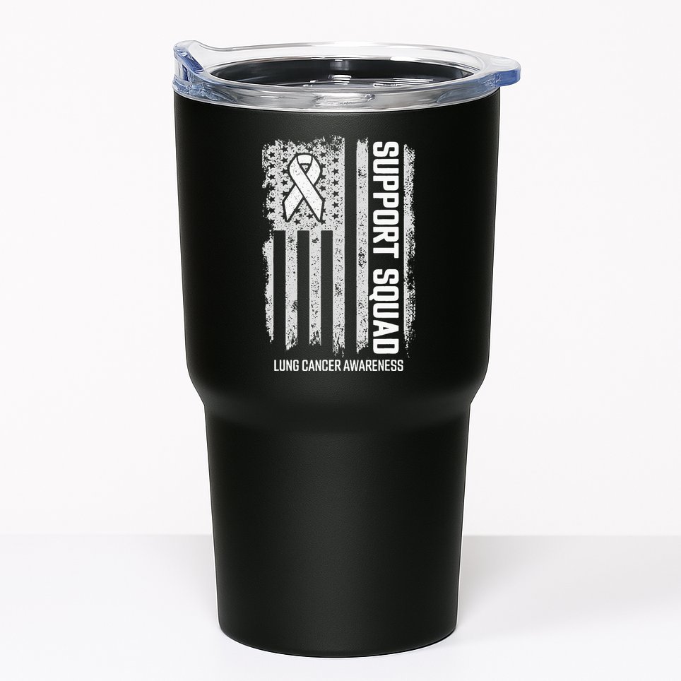Lung Cancer Support Squad Lung Cancer Awareness Tumbler