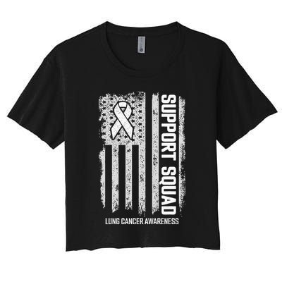 Lung Cancer Support Squad Lung Cancer Awareness Crop Top
