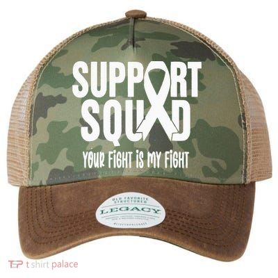 Lung Cancer Support Squad Lung Cancer Awareness Legacy Tie Dye Trucker Hat