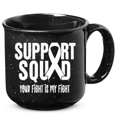 Lung Cancer Support Squad Lung Cancer Awareness 15oz Campfire Ceramic Mug