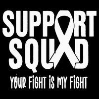 Lung Cancer Support Squad Lung Cancer Awareness Drawstring Bag