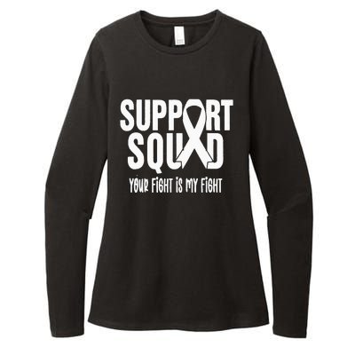 Lung Cancer Support Squad Lung Cancer Awareness Womens CVC Long Sleeve Shirt