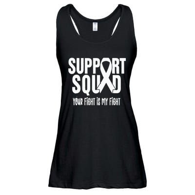 Lung Cancer Support Squad Lung Cancer Awareness Ladies Essential Flowy Tank