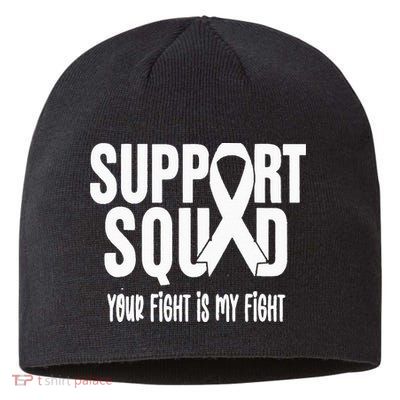 Lung Cancer Support Squad Lung Cancer Awareness Sustainable Beanie