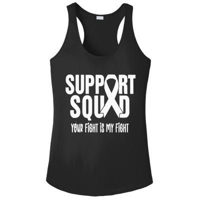 Lung Cancer Support Squad Lung Cancer Awareness Ladies PosiCharge Competitor Racerback Tank