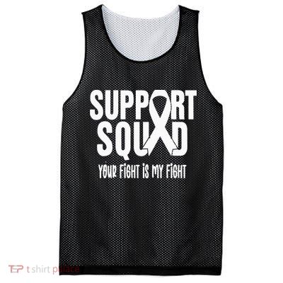 Lung Cancer Support Squad Lung Cancer Awareness Mesh Reversible Basketball Jersey Tank