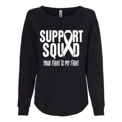 Lung Cancer Support Squad Lung Cancer Awareness Womens California Wash Sweatshirt