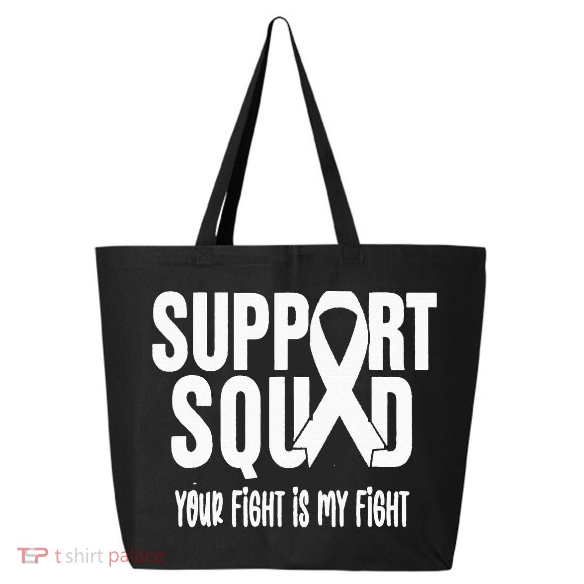 Lung Cancer Support Squad Lung Cancer Awareness 25L Jumbo Tote