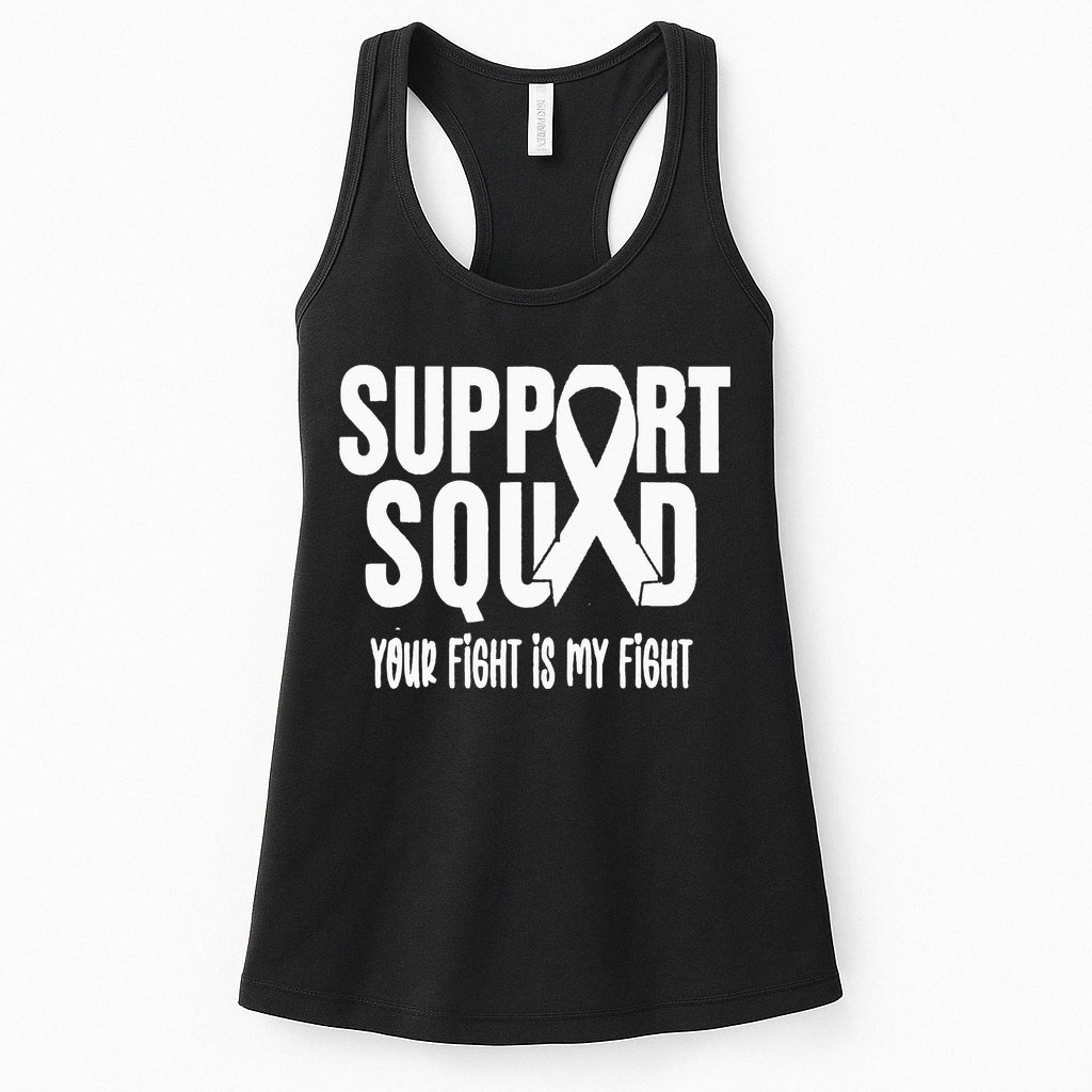 Lung Cancer Support Squad Lung Cancer Awareness Womens Tank Top