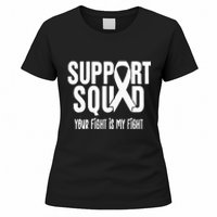 Lung Cancer Support Squad Lung Cancer Awareness Women's T-Shirt