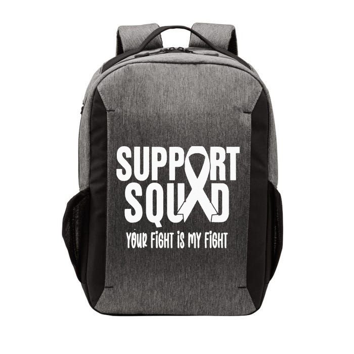 Lung Cancer Support Squad Lung Cancer Awareness Vector Backpack