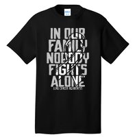 Lung Cancer Support White Family Lung Cancer Awareness Tall T-Shirt