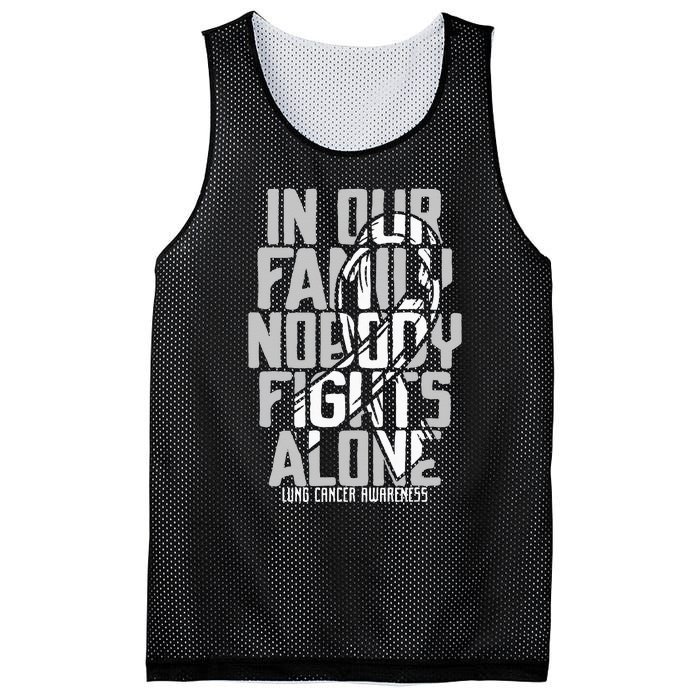 Lung Cancer Support White Family Lung Cancer Awareness Mesh Reversible Basketball Jersey Tank