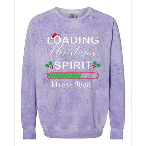 Loading Christmas Spirit Please Wait Xmas Video Games Lover Colorblast Crewneck Sweatshirt