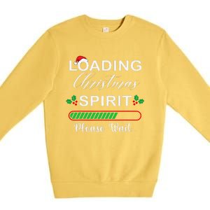 Loading Christmas Spirit Please Wait Xmas Video Games Lover Premium Crewneck Sweatshirt