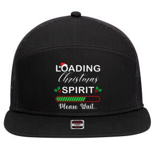 Loading Christmas Spirit Please Wait Xmas Video Games Lover 7 Panel Mesh Trucker Snapback Hat