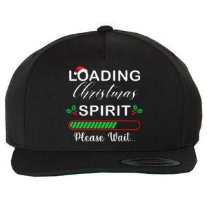 Loading Christmas Spirit Please Wait Xmas Video Games Lover Wool Snapback Cap