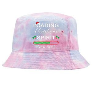 Loading Christmas Spirit Please Wait Xmas Video Games Lover Tie-Dyed Bucket Hat