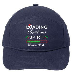 Loading Christmas Spirit Please Wait Xmas Video Games Lover 7-Panel Snapback Hat