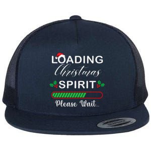 Loading Christmas Spirit Please Wait Xmas Video Games Lover Flat Bill Trucker Hat