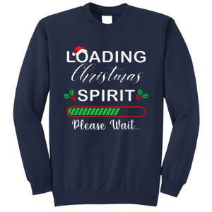 Loading Christmas Spirit Please Wait Xmas Video Games Lover Tall Sweatshirt