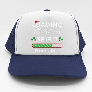 Loading Christmas Spirit Please Wait Xmas Video Games Lover Trucker Hat