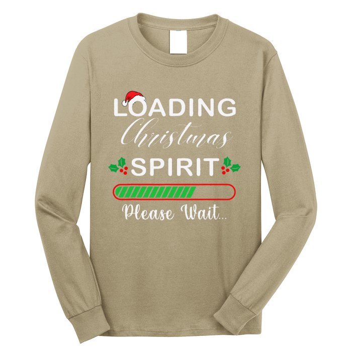 Loading Christmas Spirit Please Wait Xmas Video Games Lover Long Sleeve Shirt