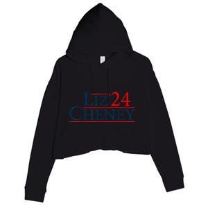 Liz Cheney Shirt For President 2024 USA Election Liz 24 Crop Fleece Hoodie