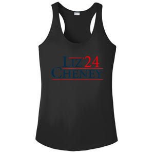 Liz Cheney Shirt For President 2024 USA Election Liz 24 Ladies PosiCharge Competitor Racerback Tank