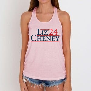 Liz Cheney Shirt For President 2024 USA Election Liz 24 Women's Knotted Racerback Tank