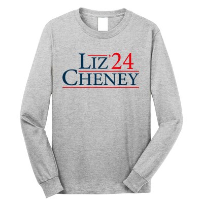 Liz Cheney Shirt For President 2024 USA Election Liz 24 Long Sleeve Shirt