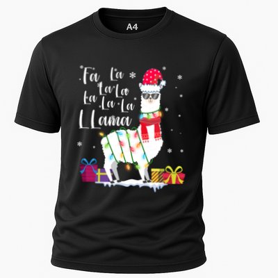 Llama Christmas Sweater Fa La La Lama Funny Xcute Giftmas Lover Gift Performance Shirt