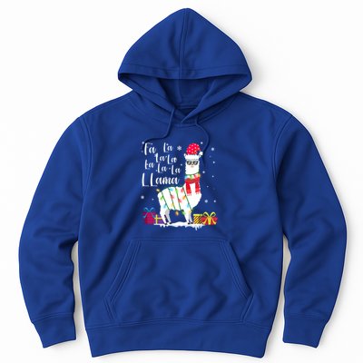 Llama Christmas Sweater Fa La La Lama Funny Xcute Giftmas Lover Gift Hoodie