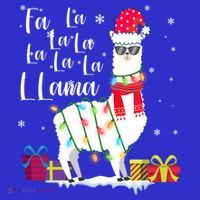 Llama Christmas Sweater Fa La La Lama Funny Xcute Giftmas Lover Gift 16 in Basic Backpack